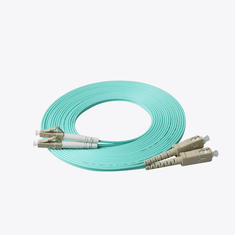 SC-LC duplex fiber optic patch cord