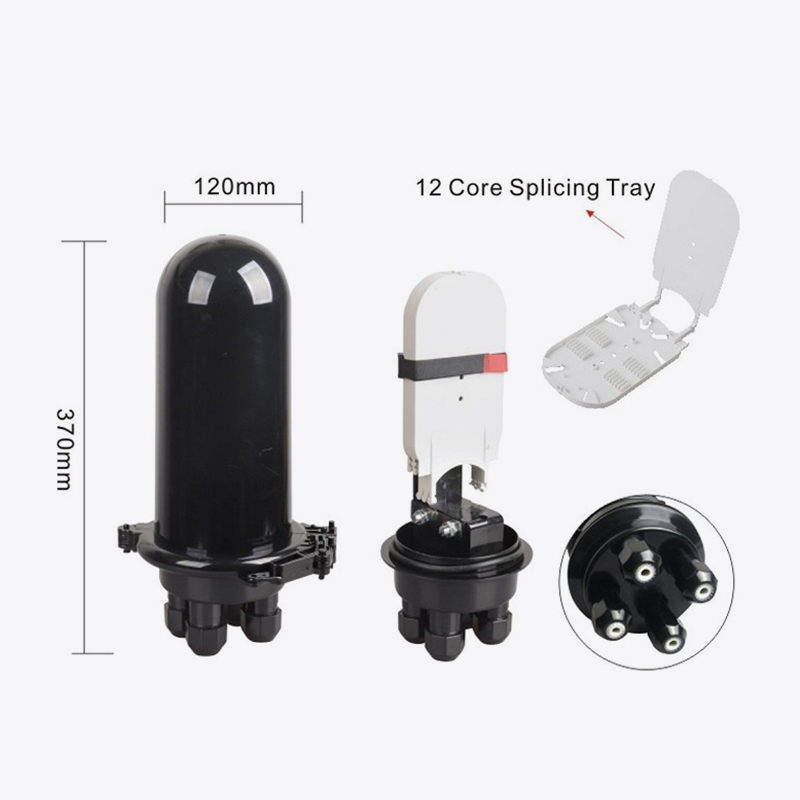 T6-102M 48 Core Fiber Optic Splice Closure